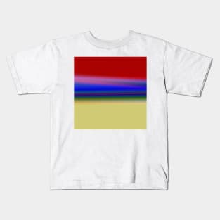 RED YELLOW BLUE TEXTURE ART Kids T-Shirt